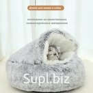 Полузакрытый домик для кошек и котят.