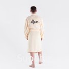 Халат махровый мужской «Муж лучший» размер 56-58