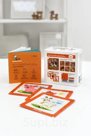 Educational cube set "Domestic animals" (4 cubes, 3 double-sided cards, developmental teaching aid) Article: 15402