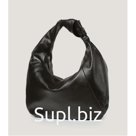 Сумка-хобо, отдел на молнии, цвет чёрный