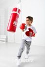 Boxing set #3A Punching bag — 50 cm Punching bag — eco-leather; gloves — textile Article: 98818
