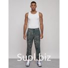 Джоггеры мужские, размер 56, цвет зелёный