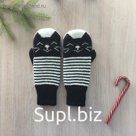 Варежки женские, цвет чёрный, размер 18