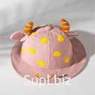 Панама для девочки MINAKU «Коровка», размер 50, розовая