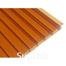 Поликарбонат сотовый коричневый (янтарь) 10мм 2100х6000 мм