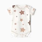 Боди Bloom Baby Звездочки с кор. рукавом, р. 74 см, молочный