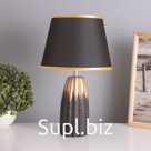 Лампа настольная «Анеле» 1×40 Вт Е14 черный/золото 22×22×38 см