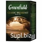 Чай GREENFIELD (Гринфилд) «Classic Breakfast», черный, листовой, 200 г, картонная коробка