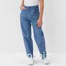 Джинсы для девочки MINAKU: Jeans collection, синие, рост 146 см