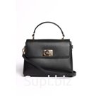 Сумка женская, экокожа, David Jones черный, 25х7х20 см