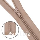 Молния витая т5 1 замок 80см (128 бежевый), 10 шт