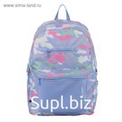 Рюкзак TIGER FAMILY молодежный, Muse, сити0формат, "Desire", голубой камуфляж, 45х29х14 см