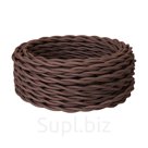 Ретро провод силовой Retro Electro, 3x1.5, коричневый, 50м, бухта