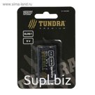 Батарейка алкалиновая TUNDRA, 6LR61, 9V, блистер, 1 шт