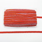Тесьма Бело-красно оранжевая ширина 1,2см, по 50м