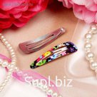 Невидимка для волос "Яркая" (набор 10 шт) 4,8 см цветы