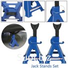 3 TON STEEL JACK STAND  WITH OUTER FOOT PAD