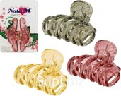 Classic Hair Crab Pattern, Transparent, 6.5 cm