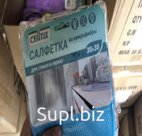 Салфетка из микрофибры для стекол и зеркал, 30х30см, 250 г/кв.м.
