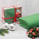 Подарочный набор LoveLife Новый год: плед 150х130см (цв. зеленый) с новогодними игрушками