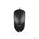Cbr CM 121 Black, Мышь проводная, оптическая, USB, 1000 dpi, 3 кнопки и колесо прокрутки, длина кабеля 2 м, цвет чёрный