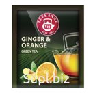 Чай TEEKANNE (Тиканне) «Ginger&Orange», зеленый, имбирь/апельсин, 300 пакетиков, Германия