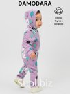 Комбинезон, Мишки елочки на сиреневом,  арт. 02122 (74 см)