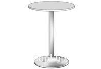 Стол журнальный, цвет белый