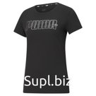 Футболка женская Rebel Graphic Tee Puma Black, размер XS