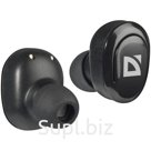 Наушники с микрофоном беспроводные Defender Twins 635, Bluetooth, черный