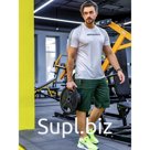 Шорты мужские спортивные, размер 46, цвет зелёный