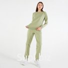 Костюм женский (свитшот, брюки) MINAKU: Casual Collection цвет фисташковый, размер 50