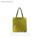 304-13 2002 Женская сумка кожаная Ludor Желтый