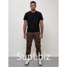 Джинсы карго мужские, размер 48, цвет коричневый