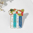 Значок "Нежность" книги, цветной в золоте