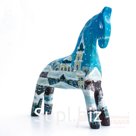 A horse with a Tomsk winter landscape