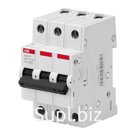 Выключатель автоматический ABB, 3P, 25A, C, 4,5кА, BMS413C25