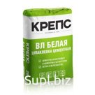 Крепс ВЛ Финишная цементная шпаклевка белая 20кг (56шт)