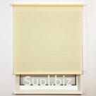 Штора рулонная BRABIX 140×175 см, текстура - лён, защита 55-85%, 200 г/м2, кремовый S-21, 606002