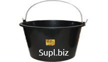 Ведро строительное 20л с оцинкованной ручкой ( шкала литража, носик)
