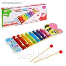 Игрушка музыкальная Металлофон "Весёлая пчелка", 8 тонов