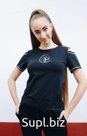 Футболка из плотного хлопка с авторской вышивкой