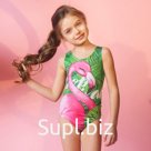 Купальник KAFTAN Tropical, рост 110-116 см (32), зелёный