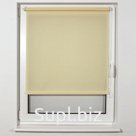 Штора рулонная BRABIX 100×175 см, текстура - лён, защита 55-85%, 200 г/м2, кремовый S-21, 605998