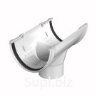 Воронка желоба ТЕХНОНИКОЛЬ ПВХ 125/82, белый