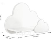 Полка настенная детская деревянная «Облако» 30 см Мега Тойс Артикул: 70074
