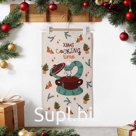 Полотенце «Доляна. Время готовить», 28×46 см, 100% хлопок, вафля160 г/м²