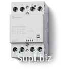 Контактор модульный 4NO 40А AgSnO2 230В AC/DC 53.5мм IP20 опции: мех. индикатор FINDER 224402304310