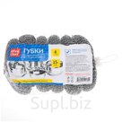 Губки для посуды OfficeClean, металлические, сетчатые, 6шт., 9*3см (15г)