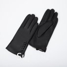 Перчатки женские, размер 7.5, подклад шерсть, цвет чёрный